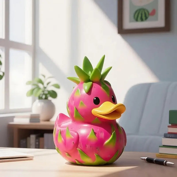 Funny rubber duck with strawberry design Stornfield