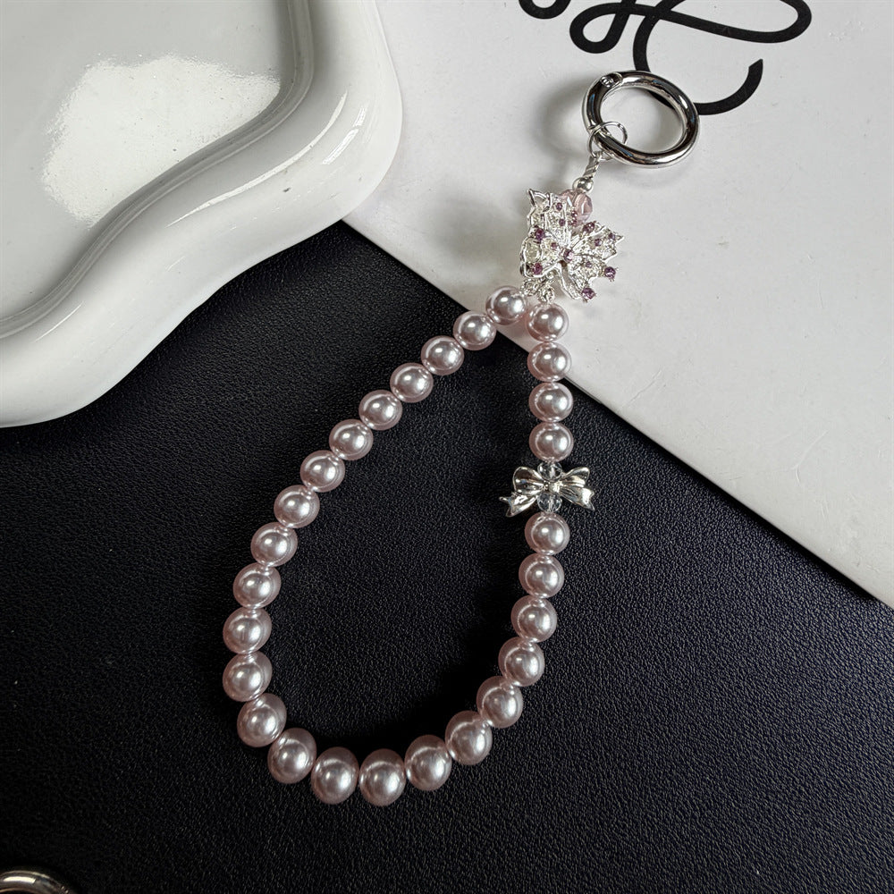 Elegant Pearl Keychain Holder Stornfield