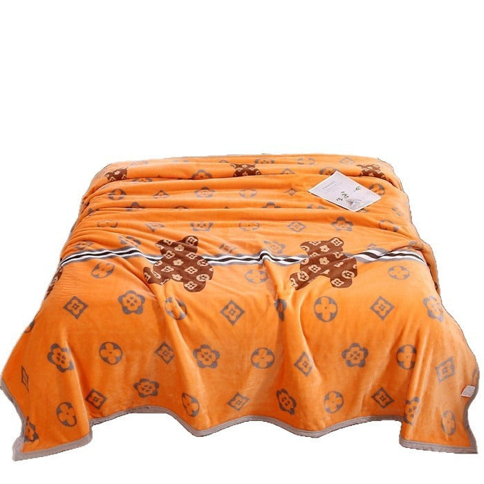 Women soft plush blanket with playful design Stornfield