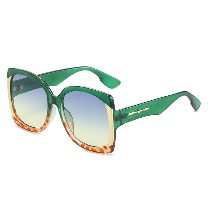 Oversized Tortoiseshell Sunglasses with Gold Accents Stornfield