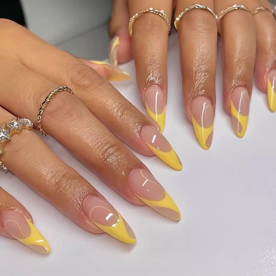 Nail set with elegant French tips Stornfield