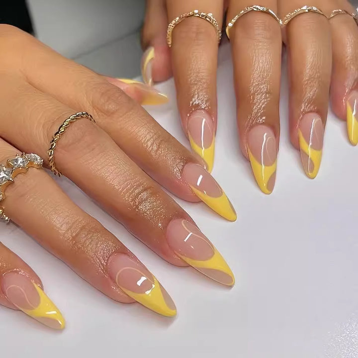 Nail set with elegant French tips Stornfield
