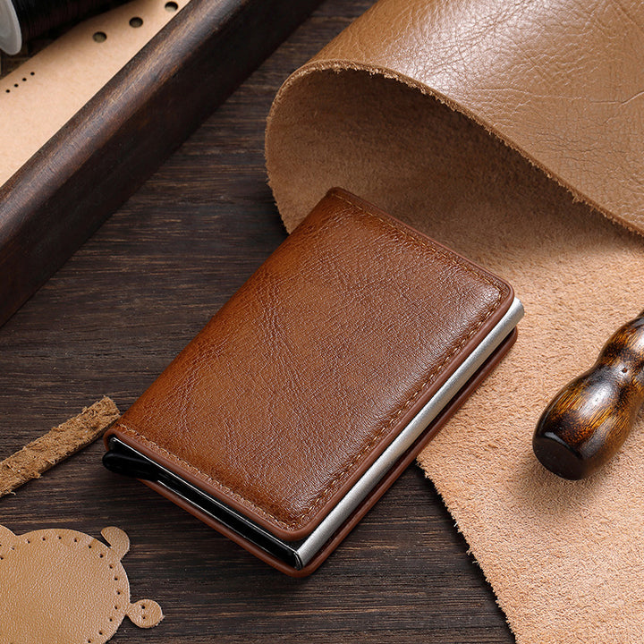 Premium Leather Business Card Holder Stornfield