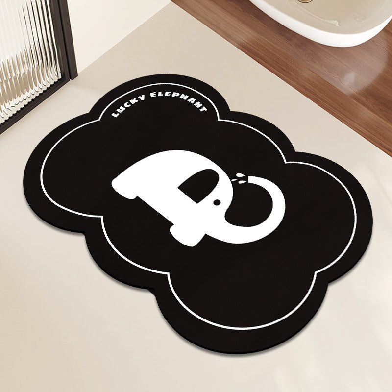 Decorative Elephant-Shaped Floor Mat