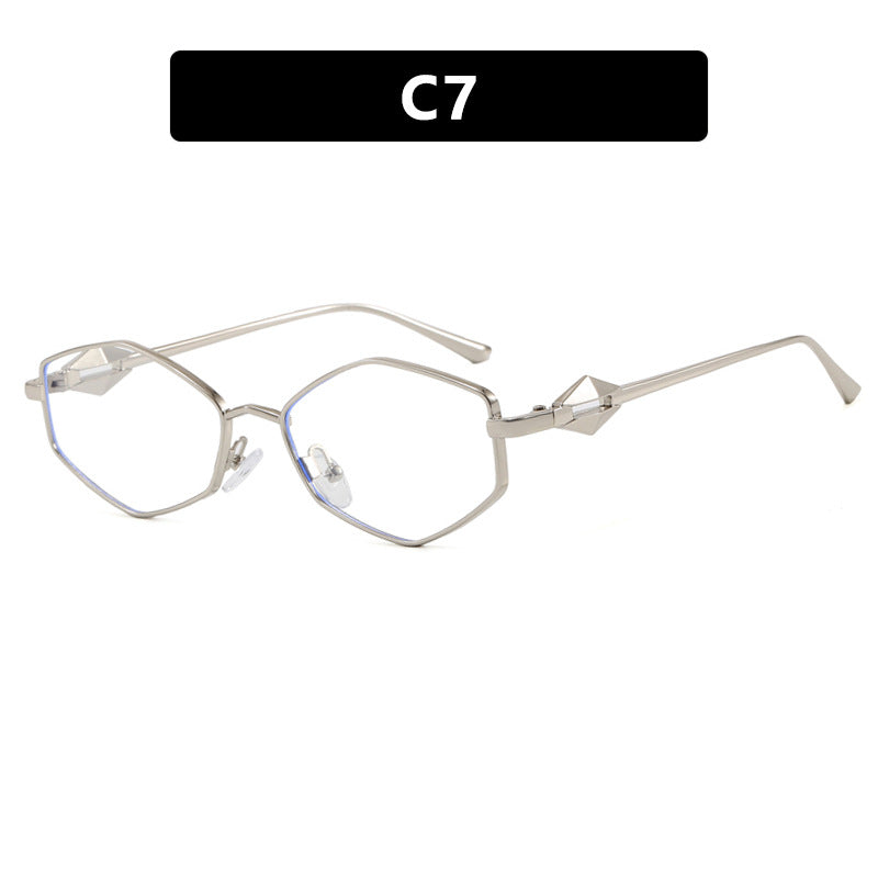 Women's geometric sunglasses with protective UV filter and high-end metal frame Stornfield