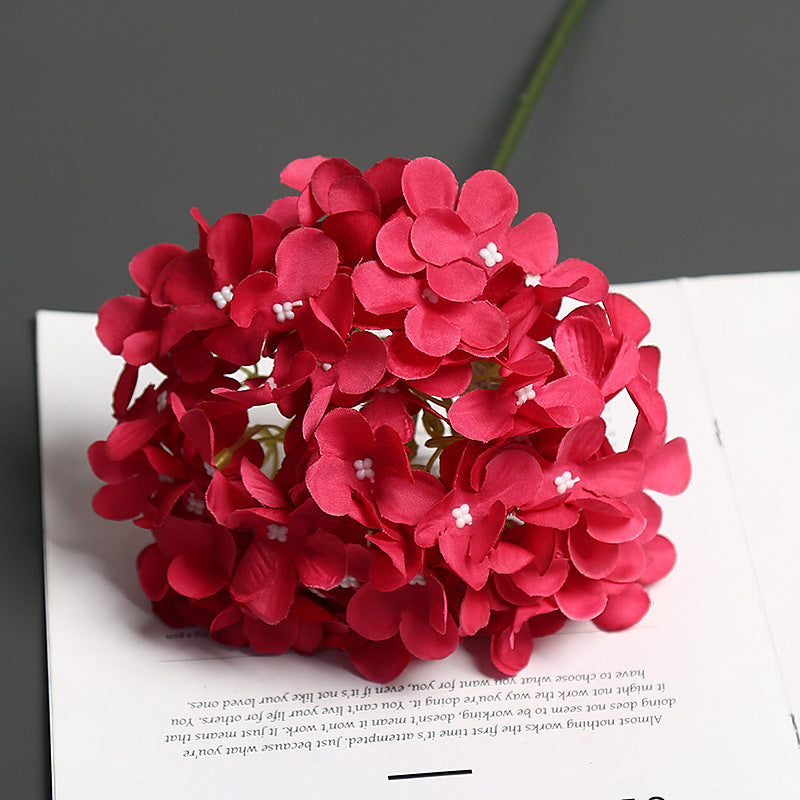 Realistic Floral Hydrangea Stem