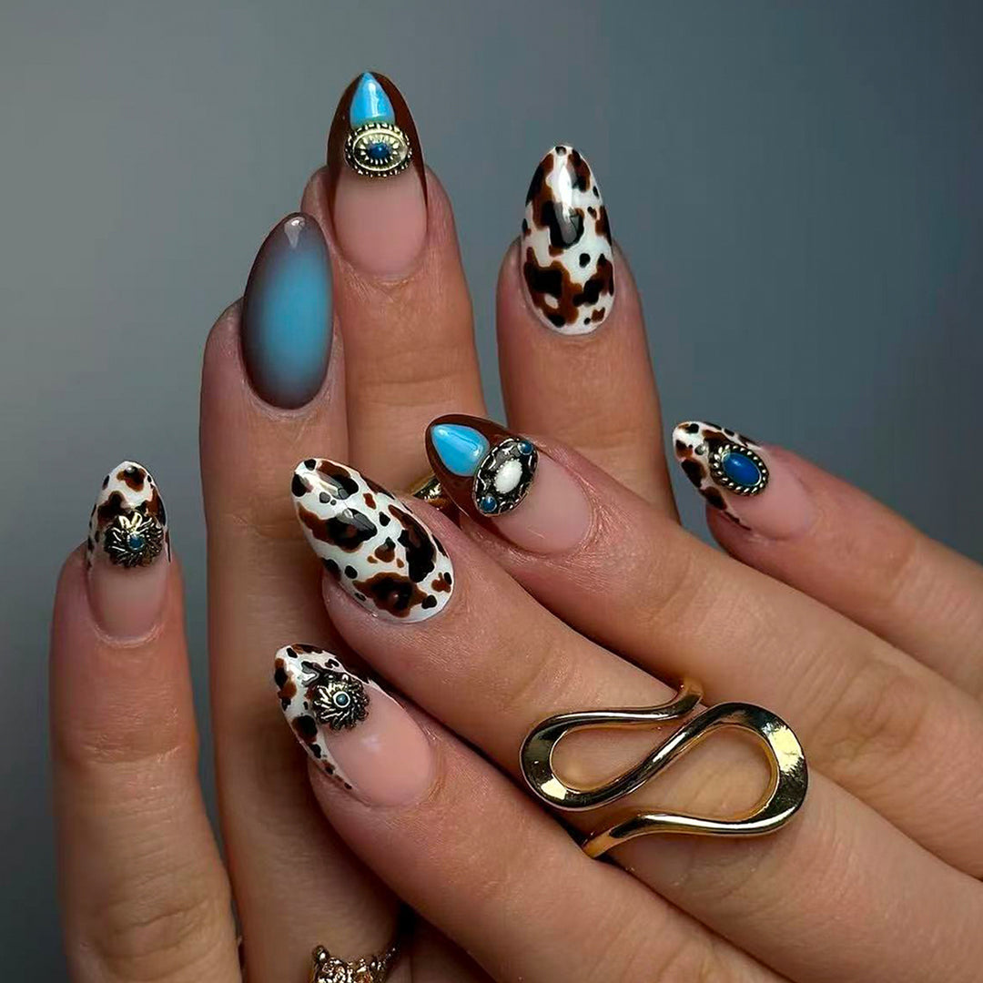 Artful Stiletto Fingernails with Unique Accents Stornfield