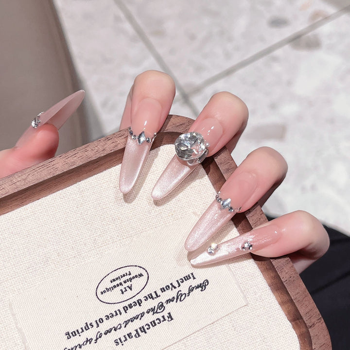 Luxury Glittery Stiletto Nail Extensions Stornfield