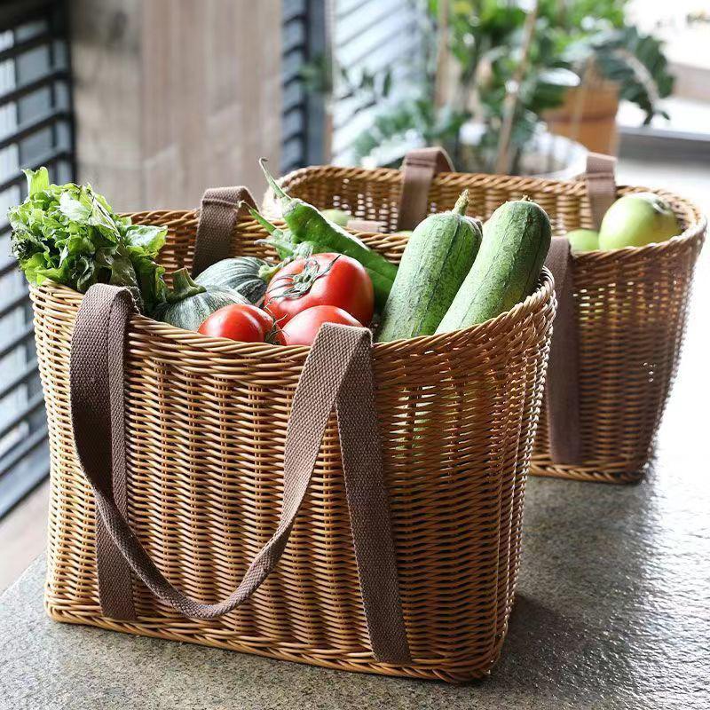 Woven Tote Bag with Reinforced Handles Stornfield