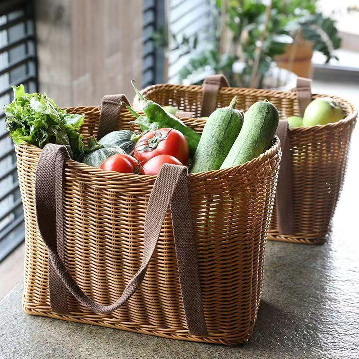 Woven Tote Bag with Reinforced Handles Stornfield