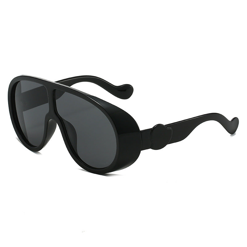 Ladies extravagant sunglasses with stylish transparent frame Stornfield