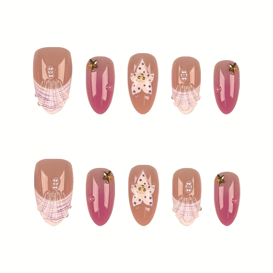 Artistic Press-On Nail Tips Set