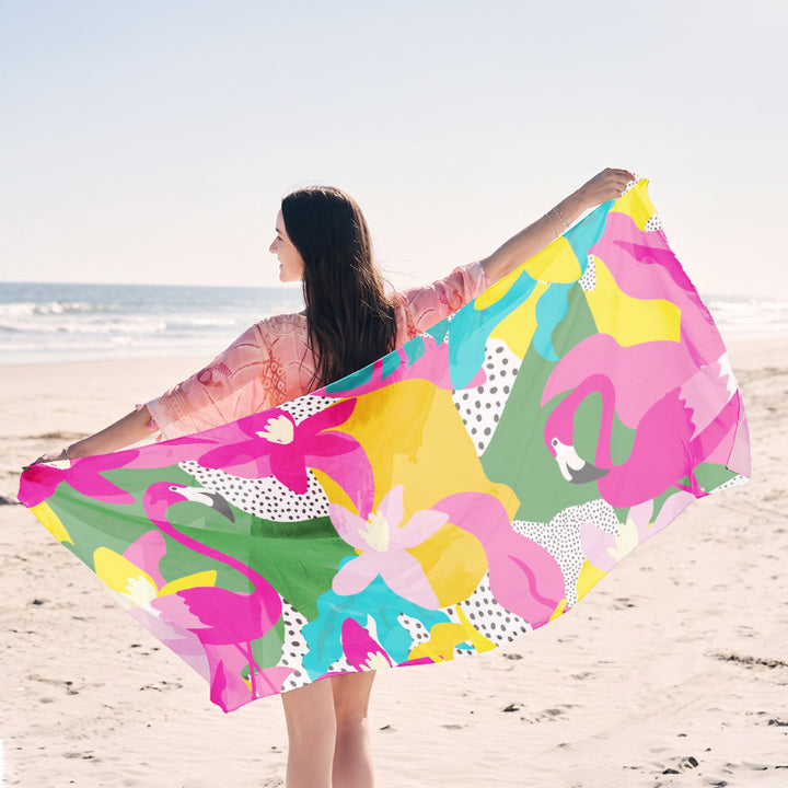 light beach towel with creative jellyfish design Stornfield