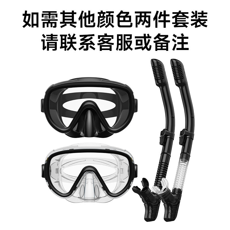Premium dive mask with anti-fog function and flexible breathing tube Stornfield