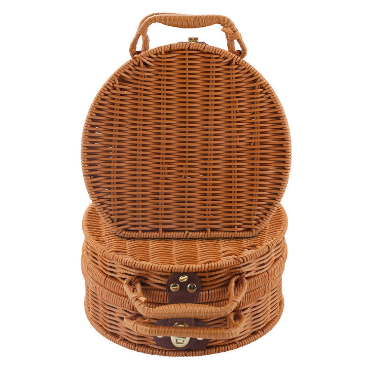 Women Round Wicker Handbag Stornfield