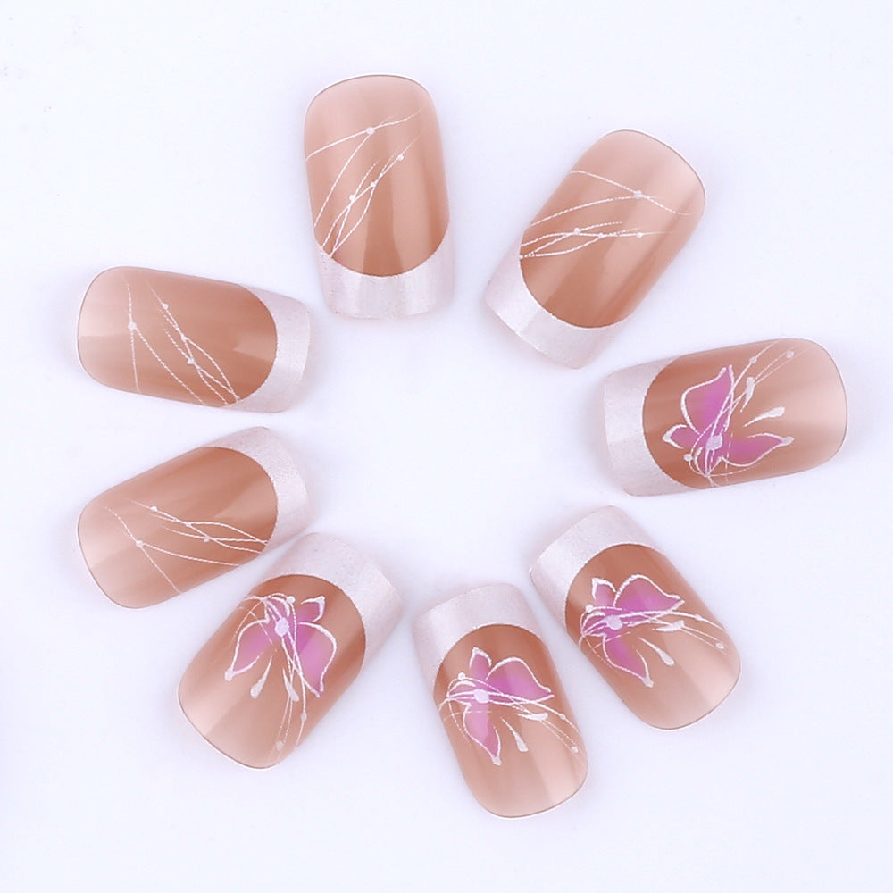 Floral Accent Press-On Nail Art Stornfield