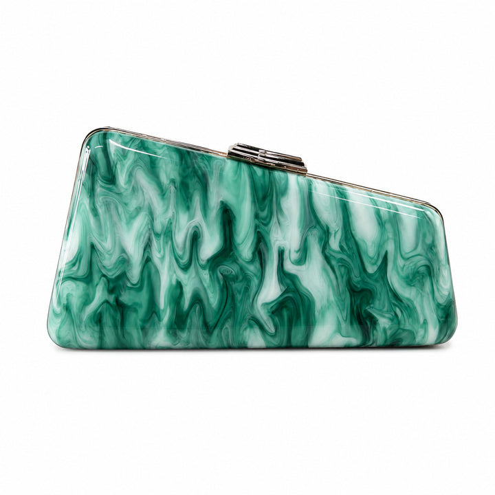 Artistic Floral Acrylic Clutch