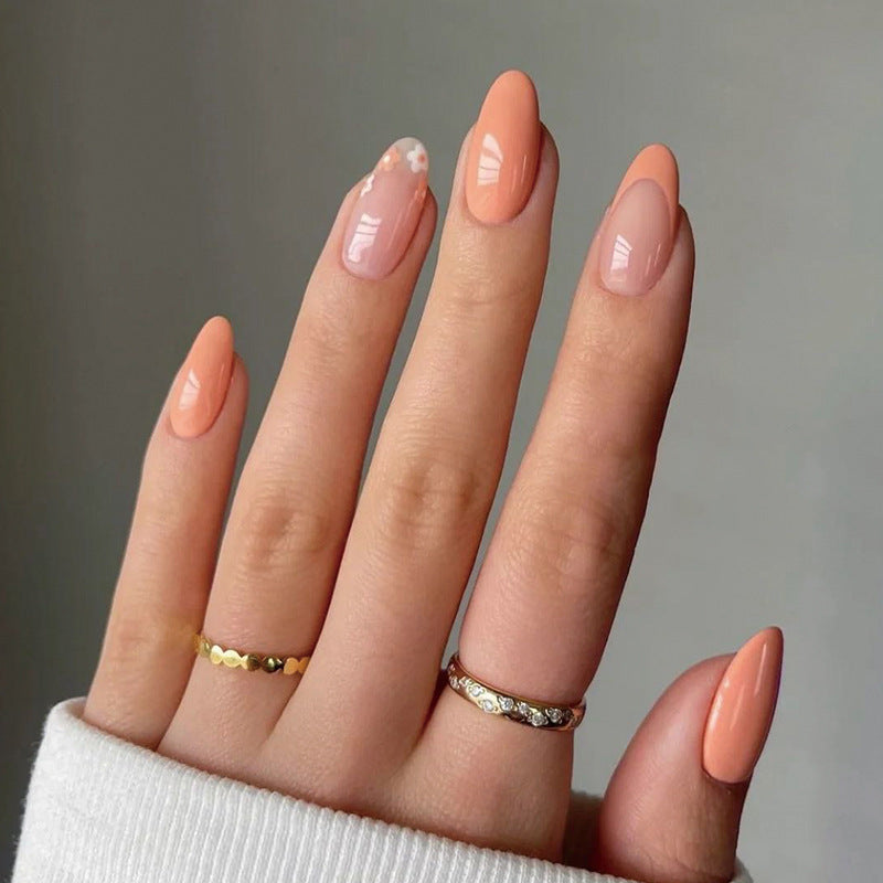 Artificial nail art with elegant floral design Stornfield