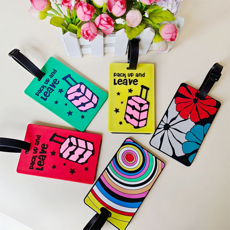 Unisex Vibrant Geometric Pattern Luggage Tag Stornfield