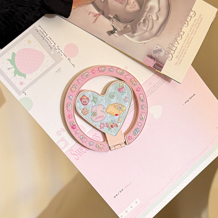 Playful hand mirror in heart design Stornfield
