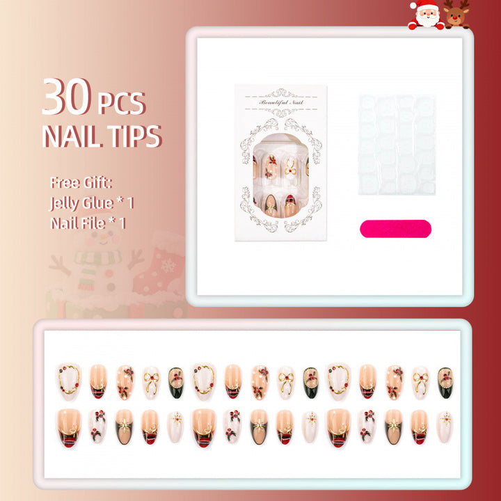 Festive Themed Decorative Press-On Nails