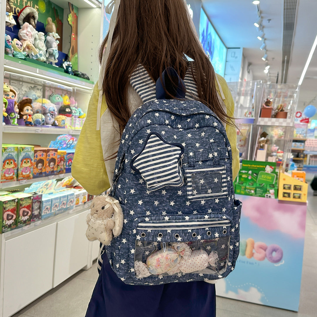Fun Star-Embellished Casual Backpack Stornfield 1791204793