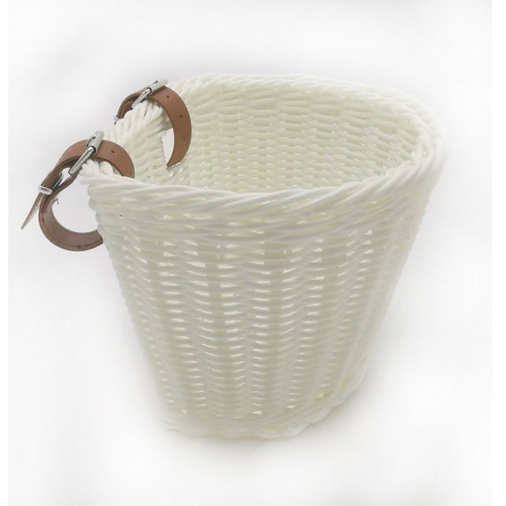 Decorative Woven Storage Basket with Leather Handles Stornfield
