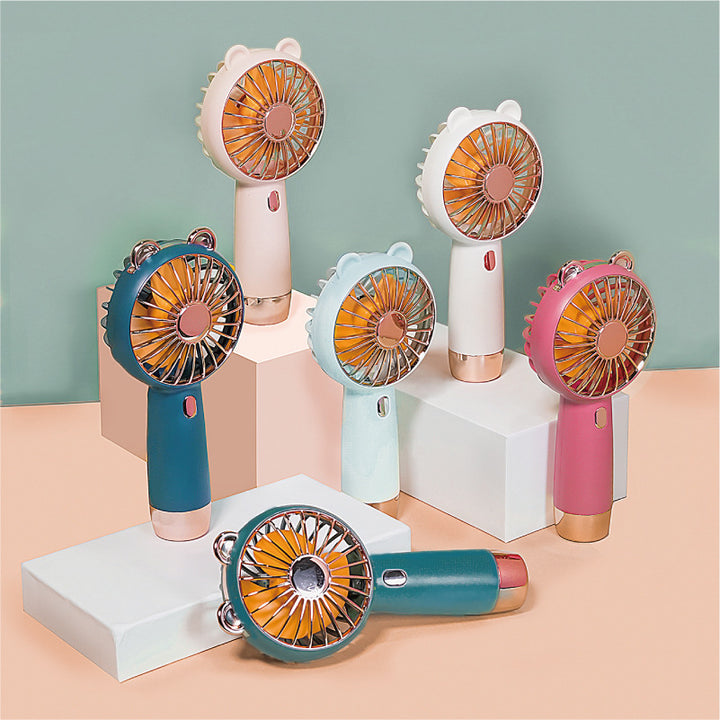 Women's Portable Hand Fan with Cute Animal Design Stornfield