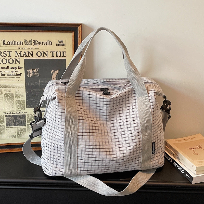 Checkered Travel Duffle