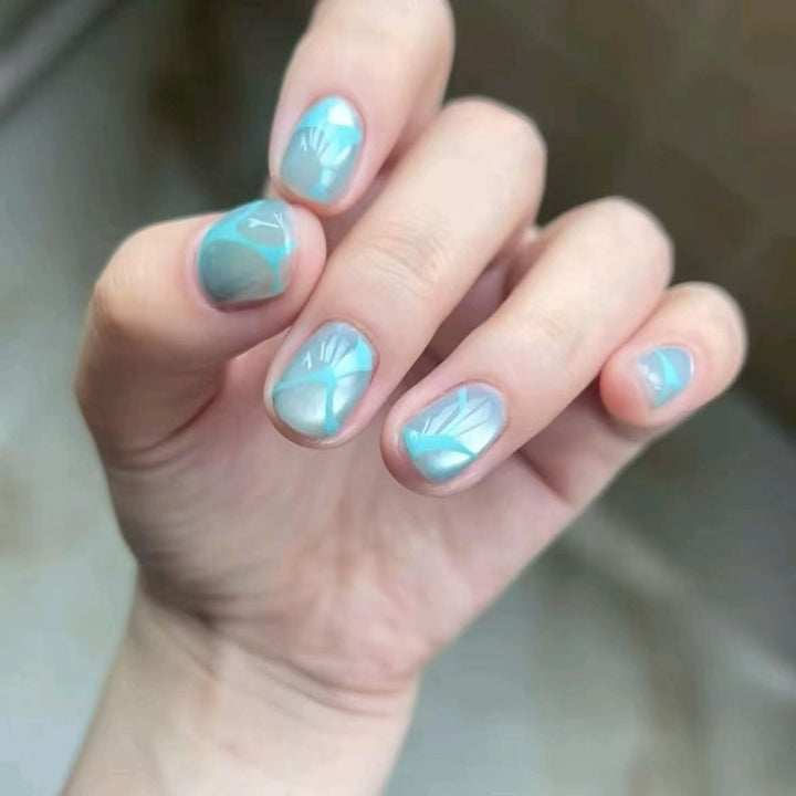 Floral Design Press-On Nails Stornfield