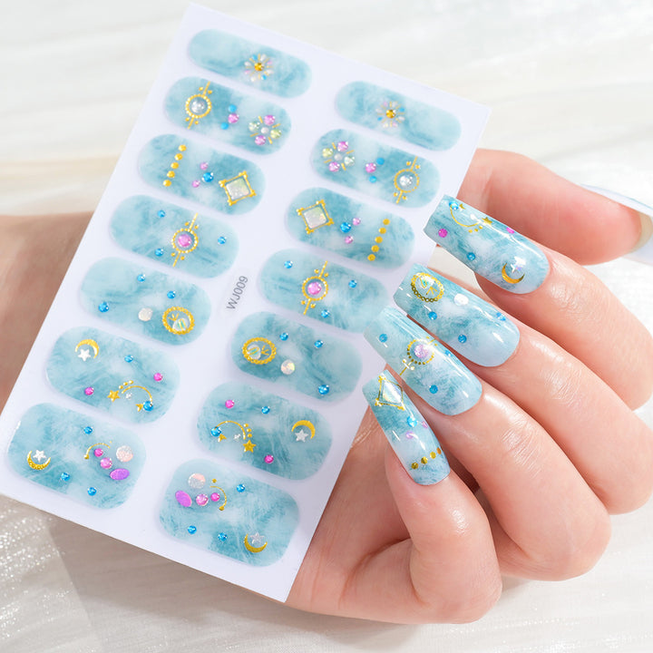 Festive Decorative Nail Art Sheet