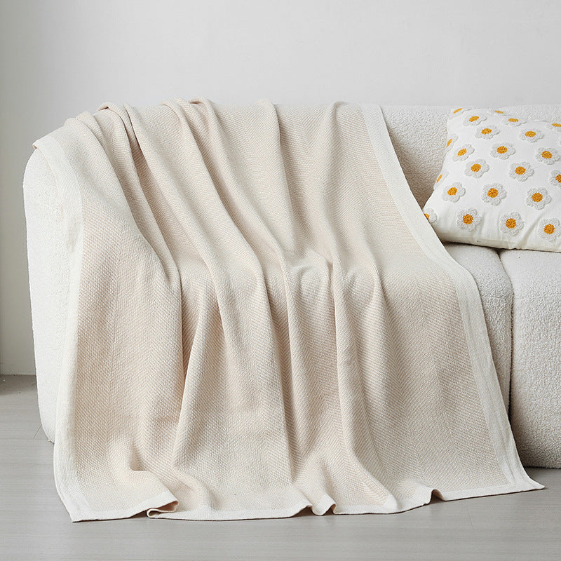 Women's Elegant Snuggle Blanket made of Soft Knit with Geometric Pattern Stornfield