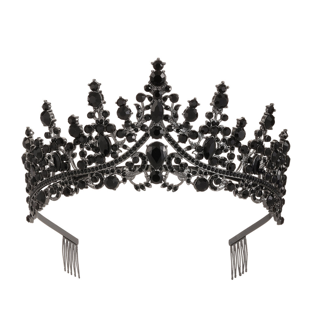 Ladies Opulent Tiara with Black Crystal Detailing Stornfield