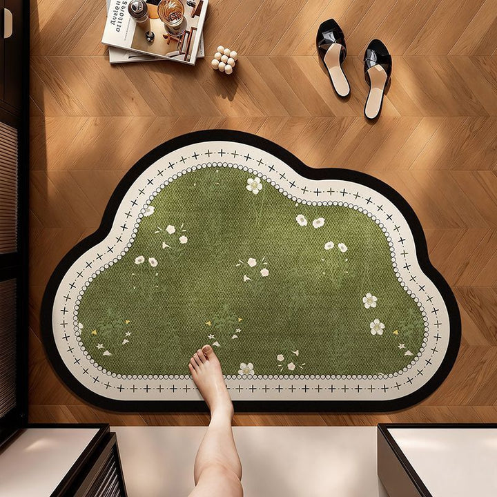 Floral Patterned Kitchen Mat