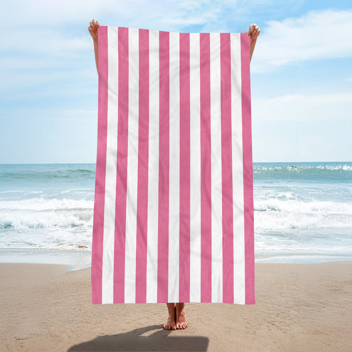 Beach towel with elegant wide stripes Stornfield