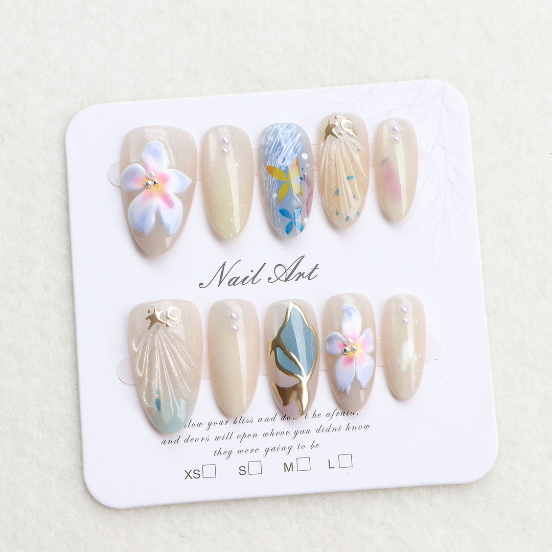 Artistic Floral Nail Design Stornfield