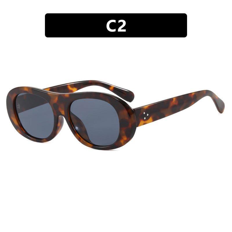 Women's fashionable oversized sunglasses with elegant tortoiseshell pattern Stornfield