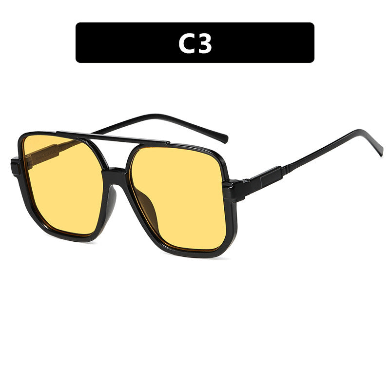 Women's trendy square sunglasses with transparent frame Stornfield