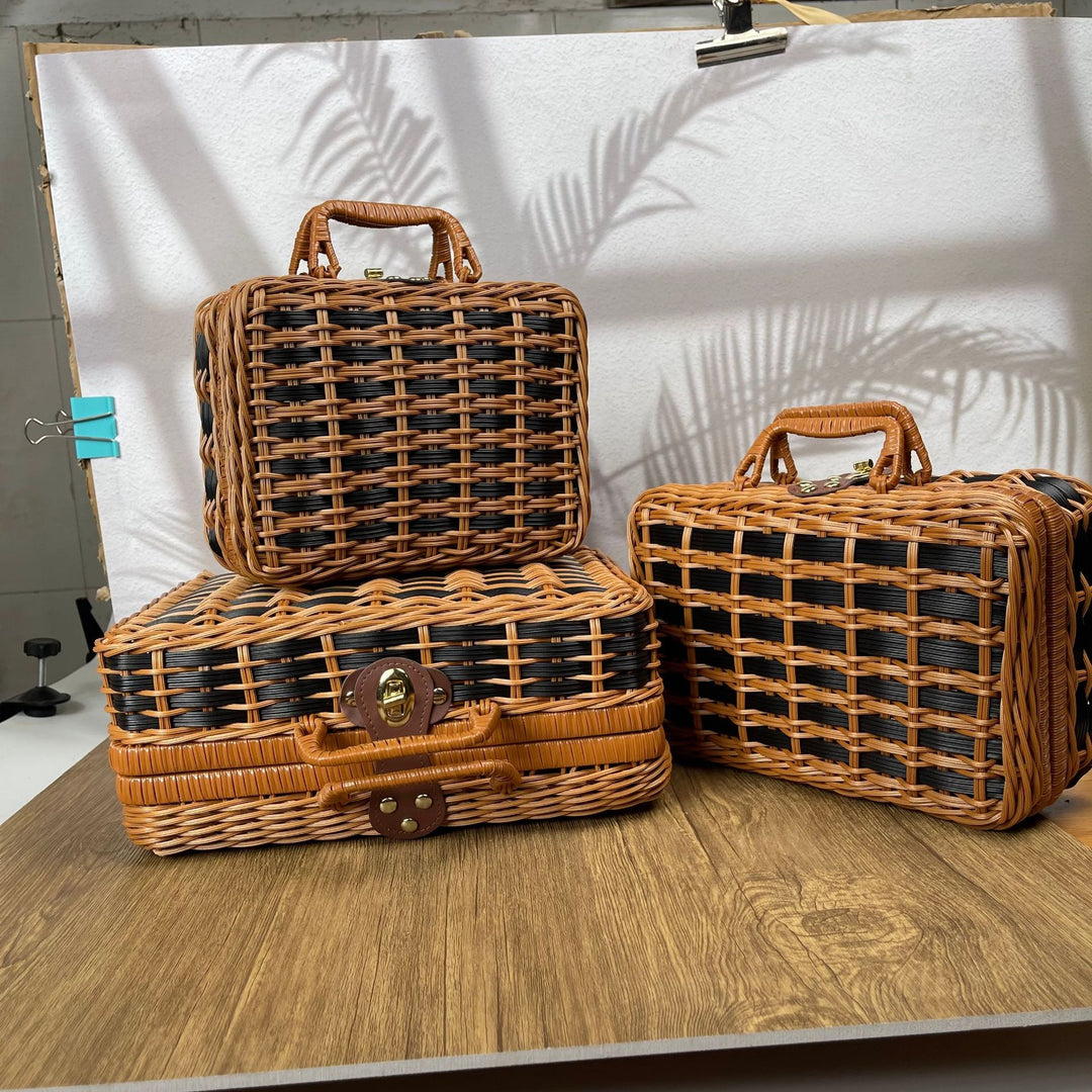 Women stylish picnic basket Stornfield