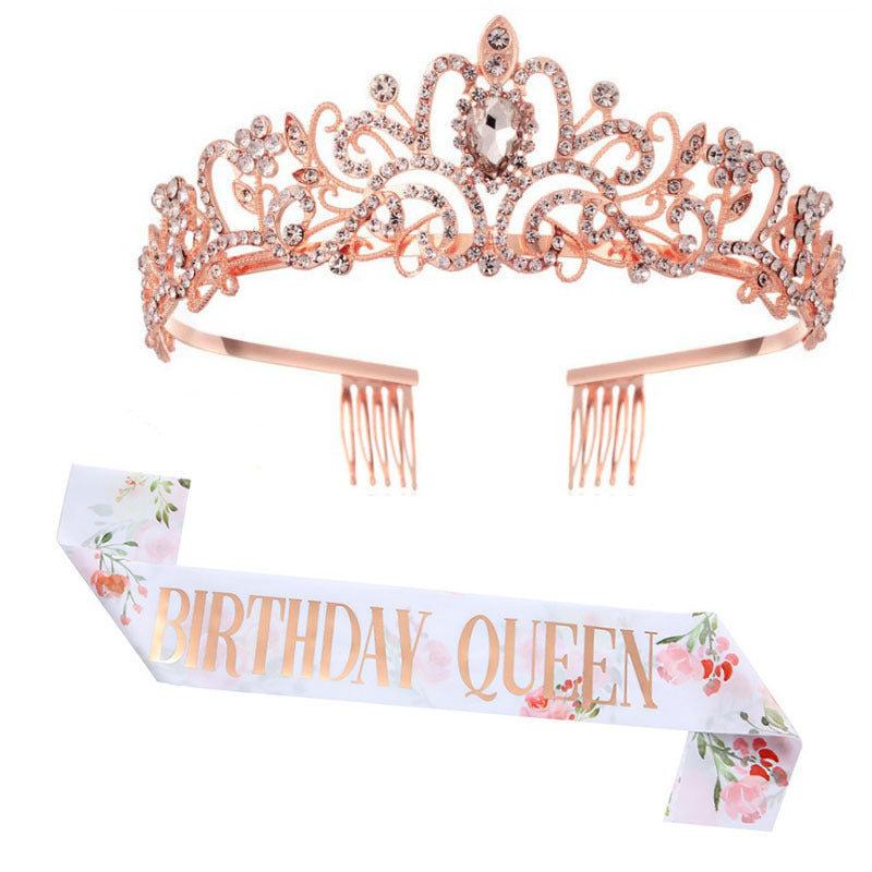 Women's Festive Crown with Elegant Sash Stornfield