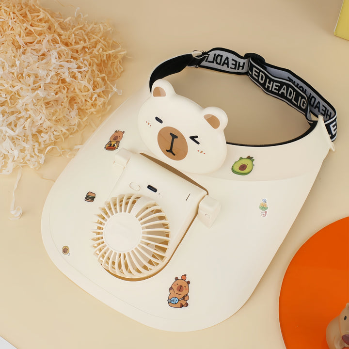 Women's Portable Neck Fan with Cute Bear Design Stornfield