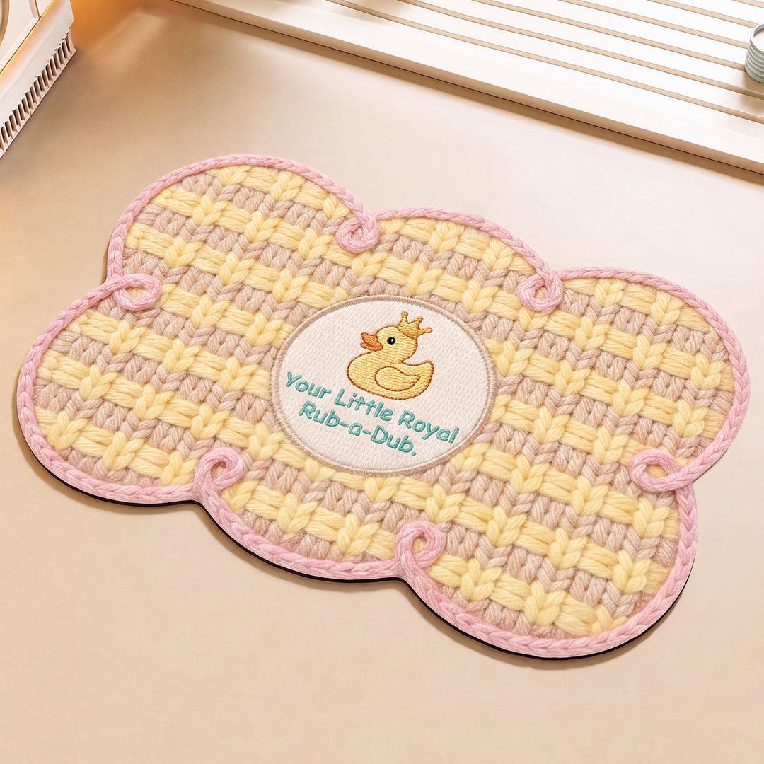 Cloud-Shaped Decorative Bath Mat
