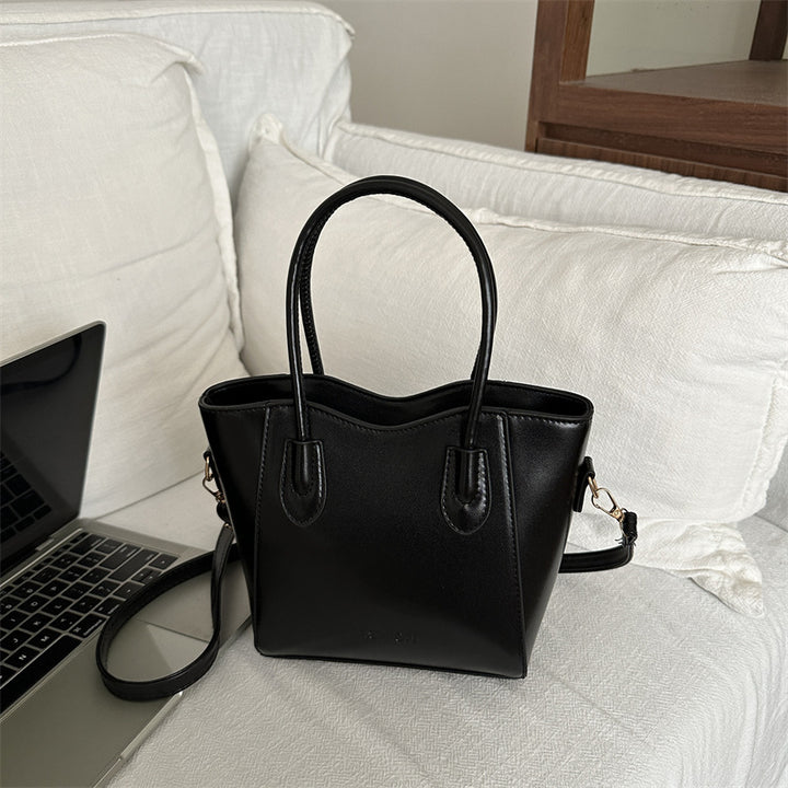 Luxurious Structured Handheld Satchel