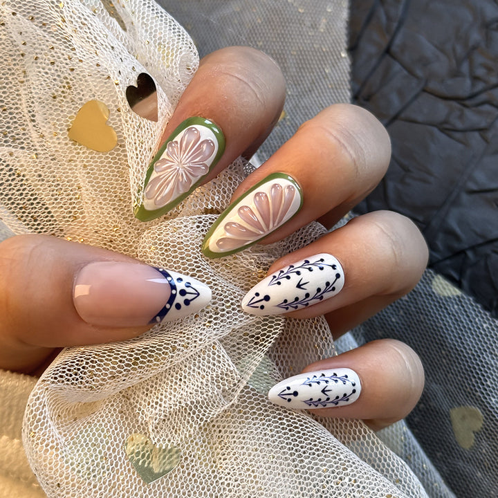 Premium Decorative Press-On Nails Stornfield
