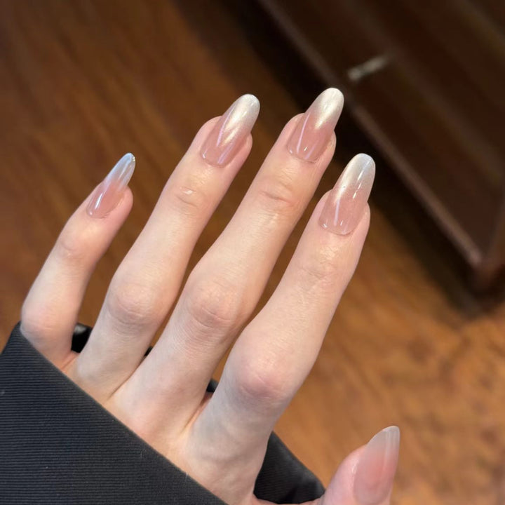 Gradient Almond-Shaped Press-On Nails Stornfield