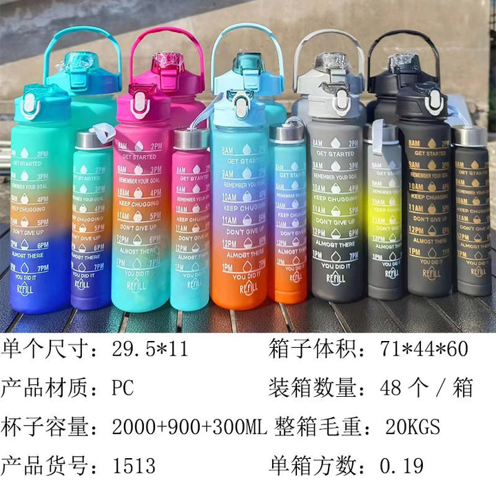 Unisex Motivating Water Bottle with Time Markings Stornfield