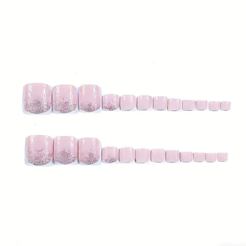 Elegant Glitter Ombre Toe Nail Art Stornfield