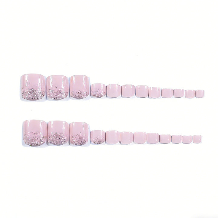 Elegant Glitter Ombre Toe Nail Art Stornfield