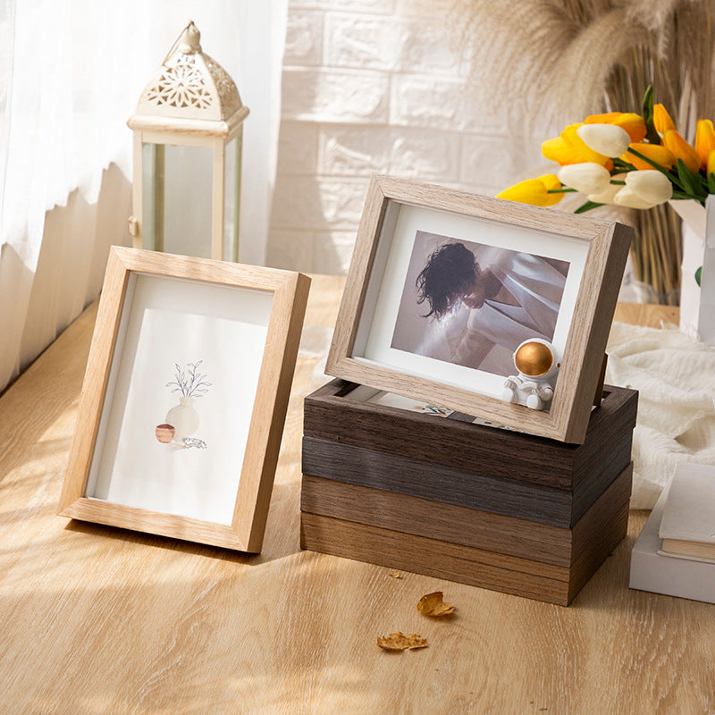 Solid Wood Photo Frame for Home Decor