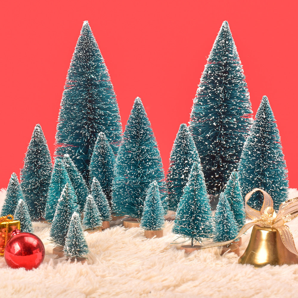 Decorative Mini Snow-Covered Christmas Tree Set Stornfield